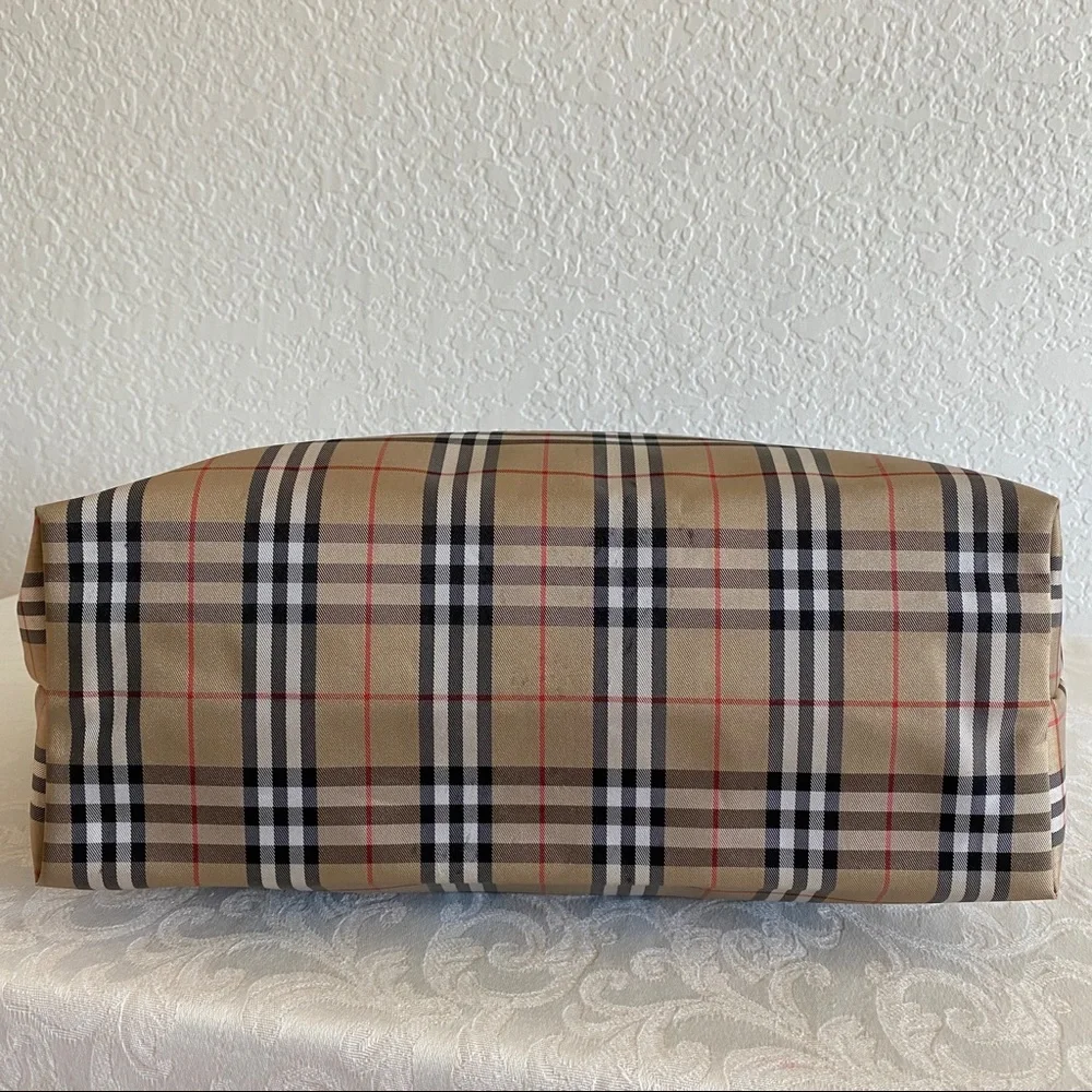 Burberry check nylon tote
